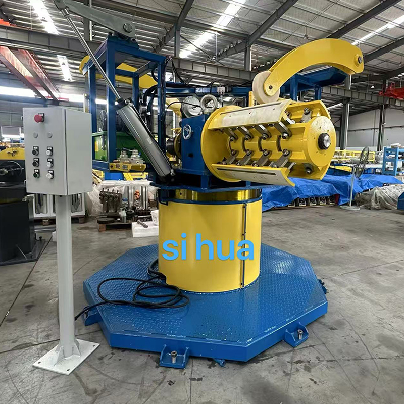 Patayong rack heavy-duty decoiler